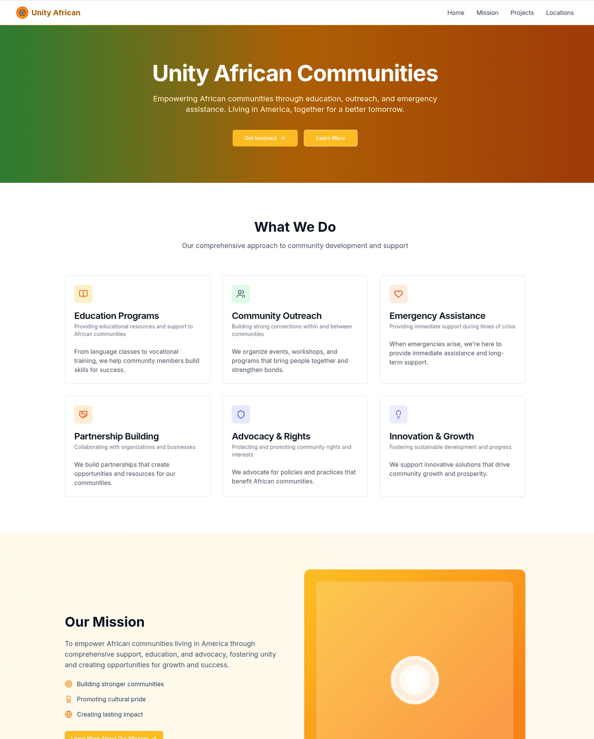 Unity African Communities